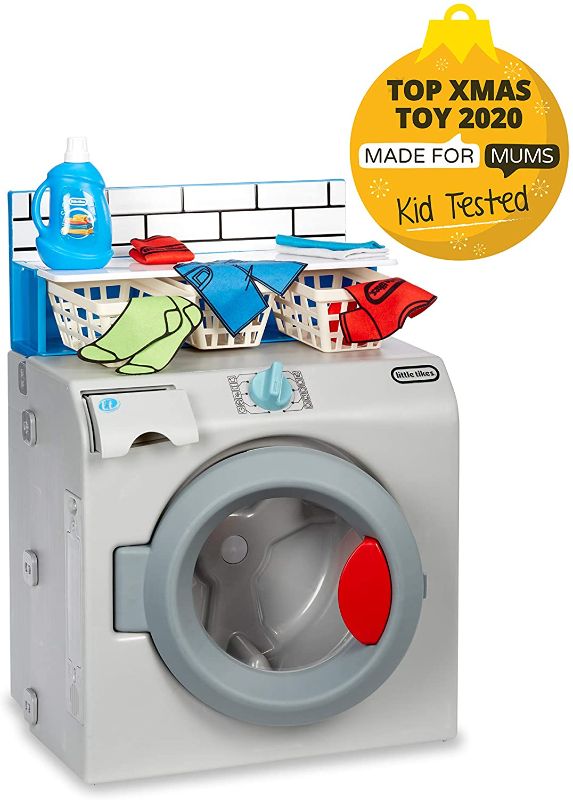 Photo 1 of Little Tikes First Washer Dryer - Realistic Pretend Play Appliance for Kids, Interactive Toy Washing Machine with 11 Laundry Accessories, Unique Toy, Ages 2+