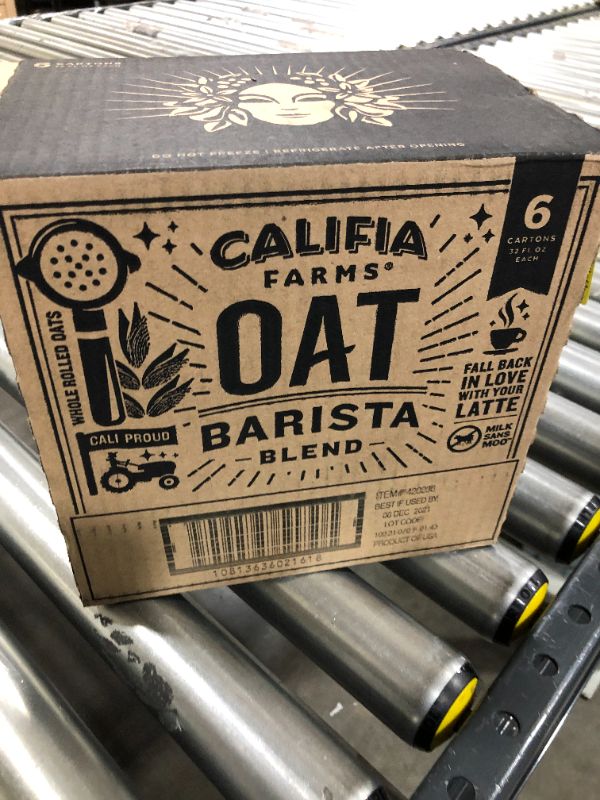 Photo 2 of Califia Farms Barista Blend Oat 32 oz., PK6 EXPIRED