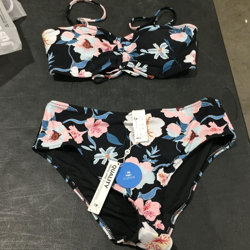 Photo 2 of Erin Floral Knot Front Bikini, Large