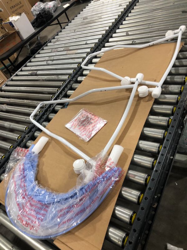 Photo 1 of Dream On Me Lacy Portable 2-in-1 Bassinet And Cradle, Blue/White