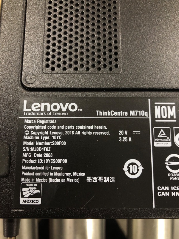 Photo 6 of ThinkCentre M715q 10RA Thin Client Tiny AMD PRO A6-8570E R5, 6 Compute CORES 2C+4G // RAM 4GB // SSD 32GB 