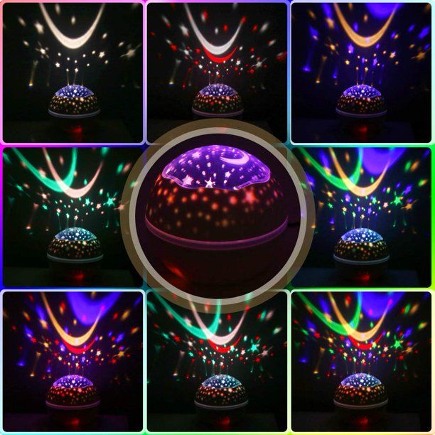 Photo 2 of GLiving Newest Star/Ocean Rotating Ceiling Projector Night Lights