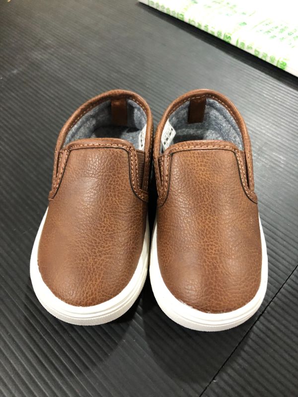 Photo 3 of Simple Joys by Carter's Boy's Jack Sneaker, Brown  [Size 6 Toddler]