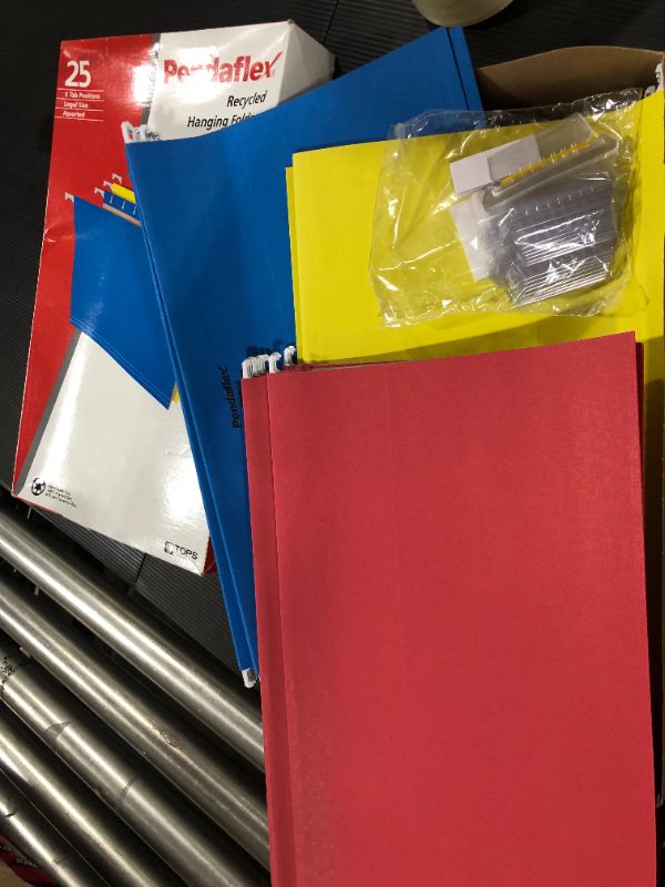 Photo 2 of Pendaflex Hanging File Folders, 1/5 Tab, Legal, Assorted Colors, 25/Box