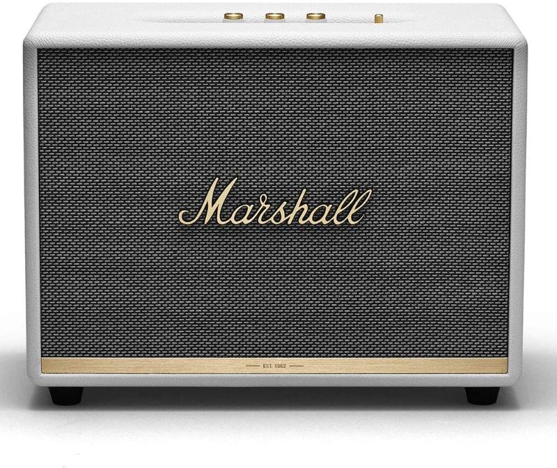 Photo 1 of Marshall Woburn II Wireless Bluetooth Speaker White. [COULOD NOT POWER ON]. Might be the power cable as nothing looks damaged.