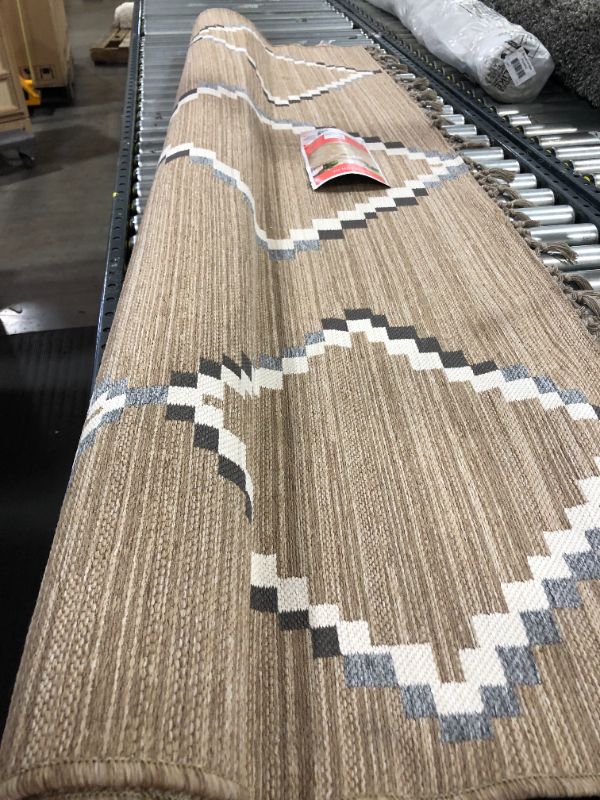 Photo 3 of 7' X 10' Soft Moroccan Tapestry Double Knot Fringe Outdoor Rug - Opalhouse™
