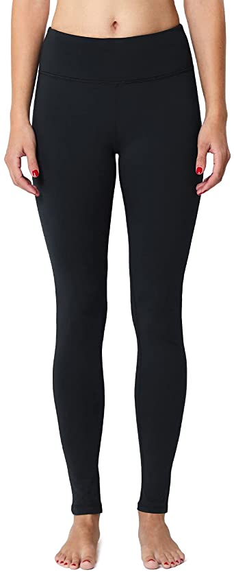 Photo 1 of BALEAF Women's Fleece Lined Winter Leggings High Waisted Thermal Warm Yoga Pants with Pockets [Size M]