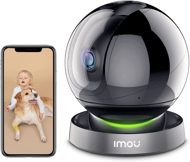 Photo 1 of Home Security Camera 4MP Indoor Camera Pan/Tilt, Plug-in WiFi Camera (2.4G ONLY) Baby Monitor Dog Camera with Spotlight & Siren, Night Vision, 2-Way Audio, Human & Sound Detection, Motion Tracking