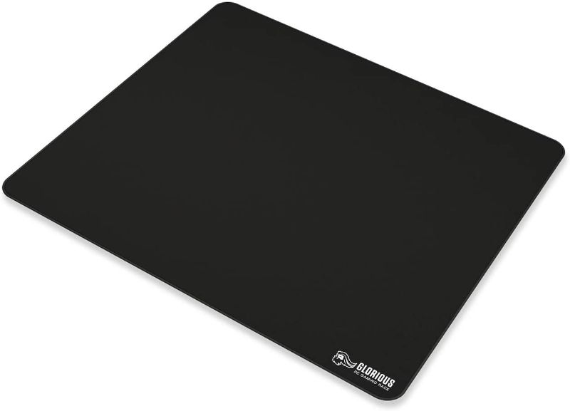 Photo 1 of Glorious XL Gaming Mouse Mat/Pad - Large, Wide (XL) Black Cloth Mousepad, Stitched Edges | 16"x18" (G-XL)