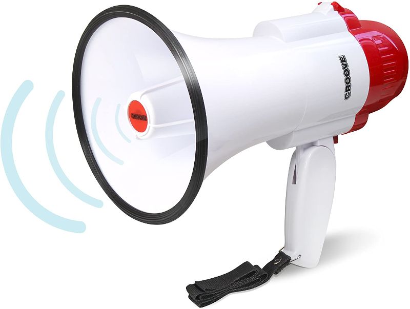 Photo 1 of Croove Megaphone Bullhorn | Bull Horn Loud Speaker with Siren for Kids and Adults