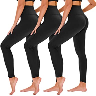 Photo 1 of 3 Pack High Waisted Leggings for Women - Buttery Soft Workout Running Yoga Pants [Size S/M]