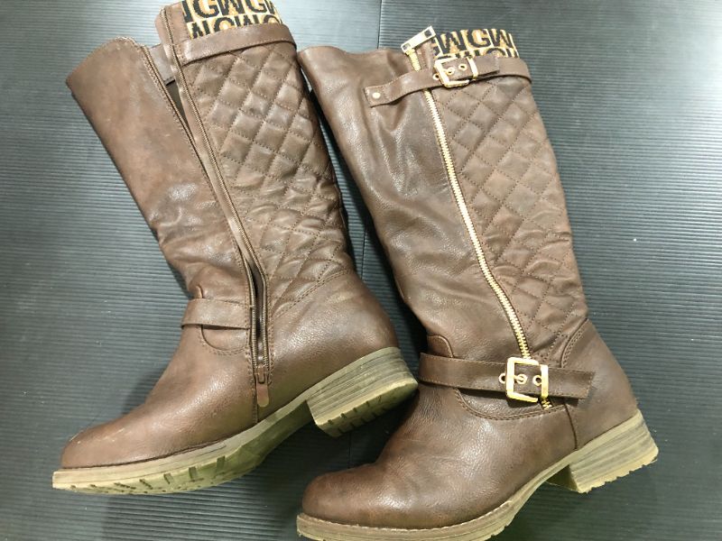 Photo 1 of Dream Pairs Womens Mids Calf Riding Boot [Size 8]