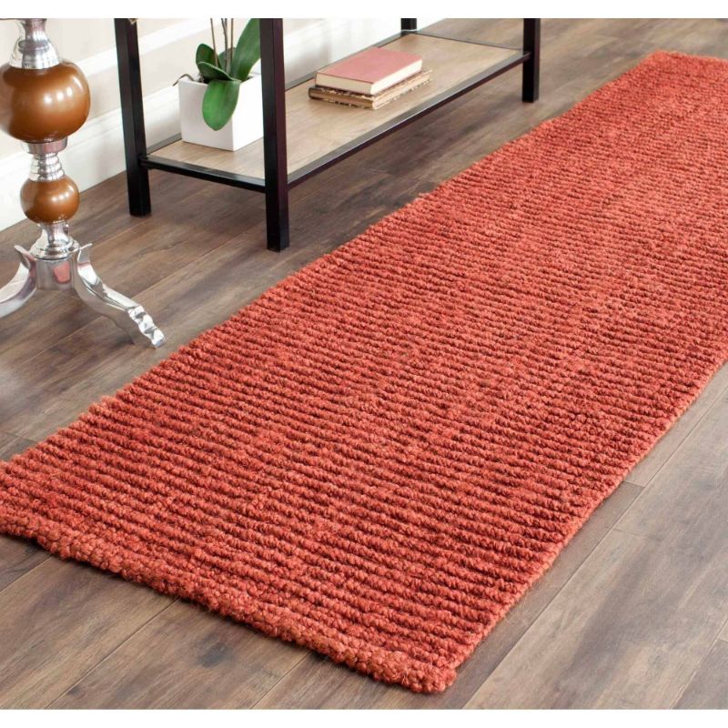 Photo 1 of 2 Ft. 6 in. X 12 Ft. Runner Casual Rust Natural Fiber Rug