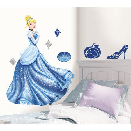 Photo 1 of Disney Princess - Cinderella Glamour Peel & Stick Giant Wall Decal
