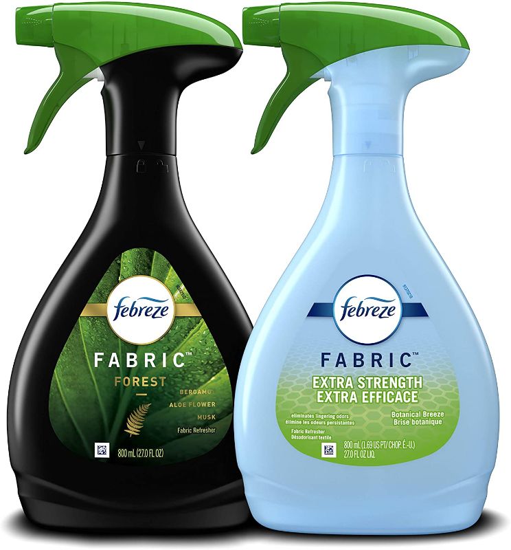 Photo 1 of [USED] Febreze Odor-eliminating Fabric Refresher Forest and Extra Strength Botanical Breeze, 27 Oz. Spray, 2 Count
