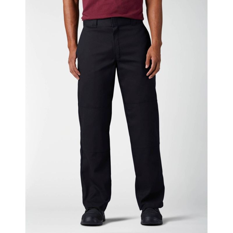 Photo 1 of Dickies Men's Casual Pants BLACK - Black Double-Knee Flex Work Pants - Big, size 48x32