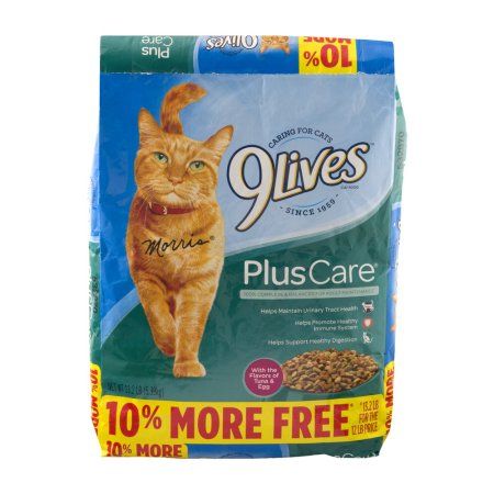 Photo 1 of 9Lives Plus Care Dry Cat Food Bonus Bag, 13.2-Pound, expires 4.17.2022