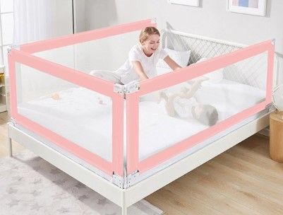 Photo 1 of Bed Rails for Toddlers, New Upgraded Baby Guardrail Kids Infant Bed Guard Rails Safety Barrier Bedguard for Toddlers Kids Babys 78"