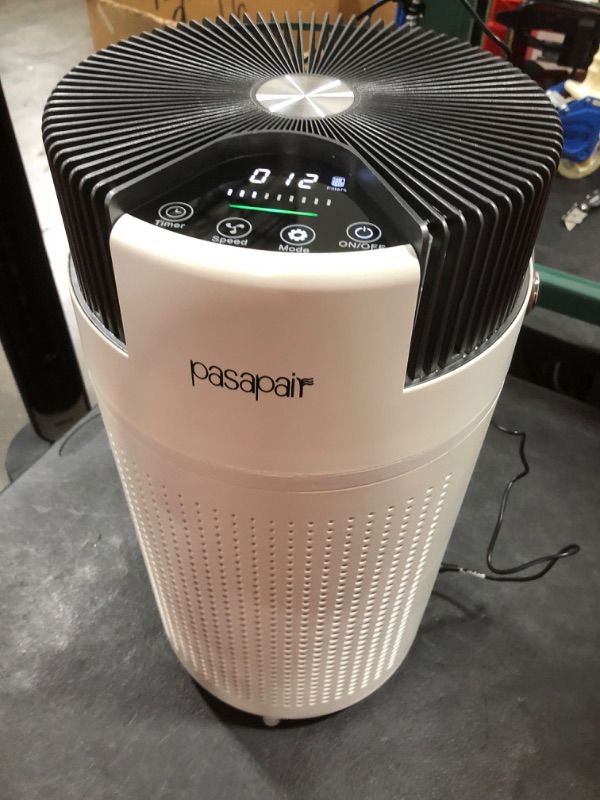 Photo 2 of Air Purifier for Home Large Room, pasapair H13 True HEPA Filter Air Purifiers Cleaner Up to 379 Sqft with 3 Fan Speed, 4 Timer Settings, Auto & Sleep Mode (ivory)
