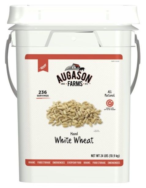 Photo 1 of Augason Farms Hard White Wheat Emergency Food Storage 26 Pound
EXPIRES : 02/08/2051