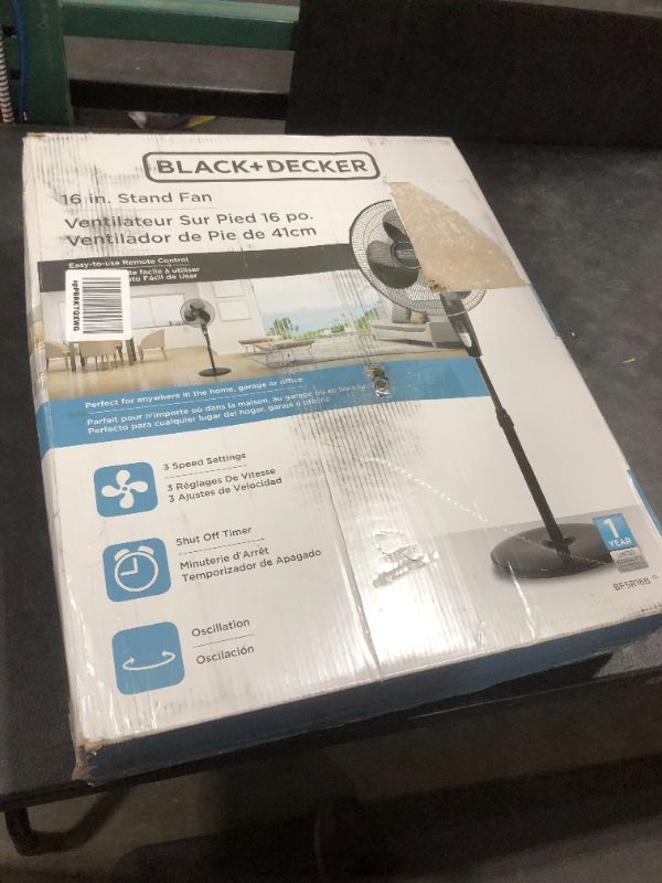 Photo 3 of BLACK+DECKER 16 Inches Stand Fan with Remote
