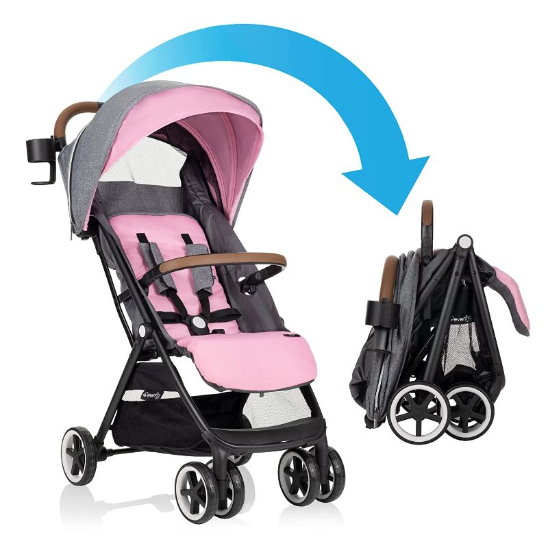 Photo 1 of Evenflo Gold Gold Otto Self-Folding Lightweight Travel Stroller (Opal Pink)