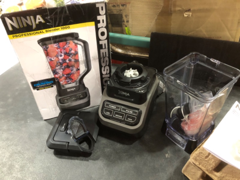 Photo 2 of Ninja BL610 Professional 72 Oz Countertop Blender with 1000-Watt Base and Total Crushing Technology for Smoothies, Ice and Frozen Fruit, Black, 9.5 in L x 7.5 in W x 17 in H
