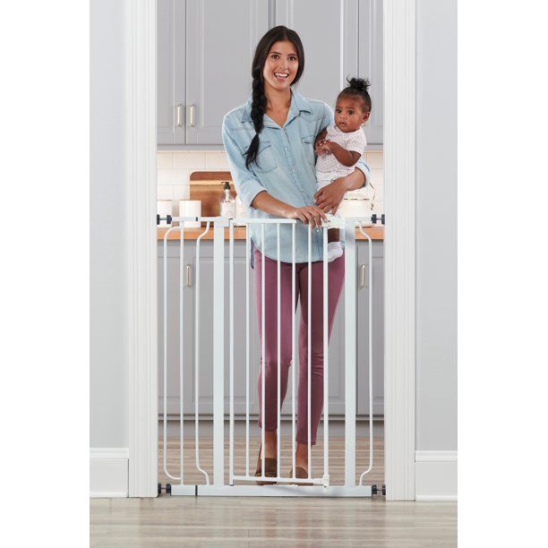 Photo 1 of Regalo Easy Step 49-Inch Extra Wide Baby Gate, Includes 4-Inch and 12-Inch Extension Kit, 4 Pack of Pressure Mount Kit and 4 Pack of Wall Mount Kit