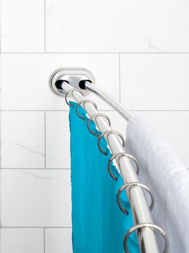 Photo 1 of Zenna Home® NeverRust® Aluminum Double Tension Curved Shower Rod
