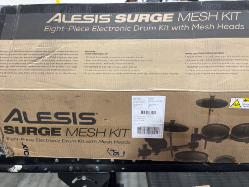 Photo 2 of Alesis Drums Surge Mesh Kit - Electric Drum Set with USB MIDI Connectivity, Mesh Heads, Solid Rack and Drum Module Including 40 Kits and 385 Sounds
