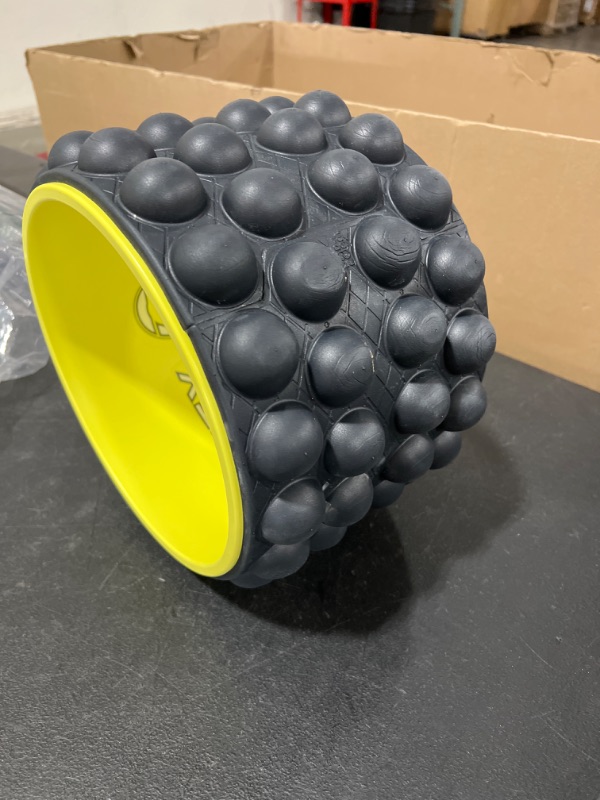 Photo 2 of Acumobility Back Roller, Back Stretcher & Back Cracker for Back Pain - Patented Premium Foam Roller 11" Height 7" Width - The Ultimate Yoga Wheel, Spine Cracker & Back Roller Wheel for Back Cracking
