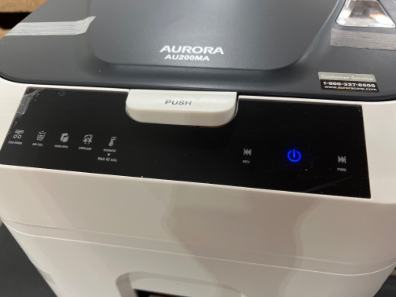 Photo 3 of Aurora AU200MA 200-Sheet Auto Feed High Security Micro-Cut Paper Shredder
