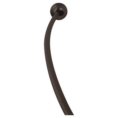 Photo 1 of 50" to 72" NeverRust Rustproof Adjustable Tension Curved Shower Rod - Zenna Home

