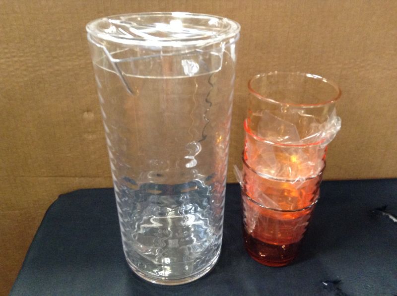 Photo 2 of 5pc Plastic Beverage Pitcher & Tumbler Set - Threshold™

