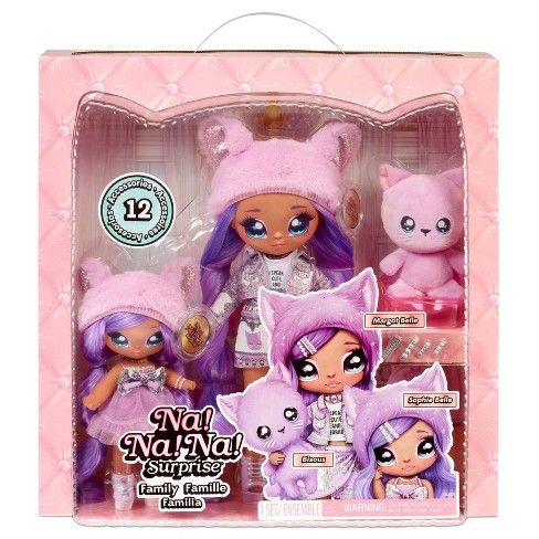 Photo 1 of Na! Na! Na! Surprise Family Lavender Kitty Family Playset

