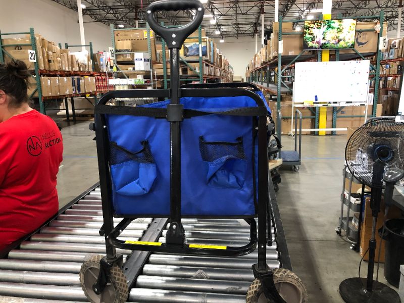 Photo 3 of  Outdoor Utility Wagon, Solid Blue
