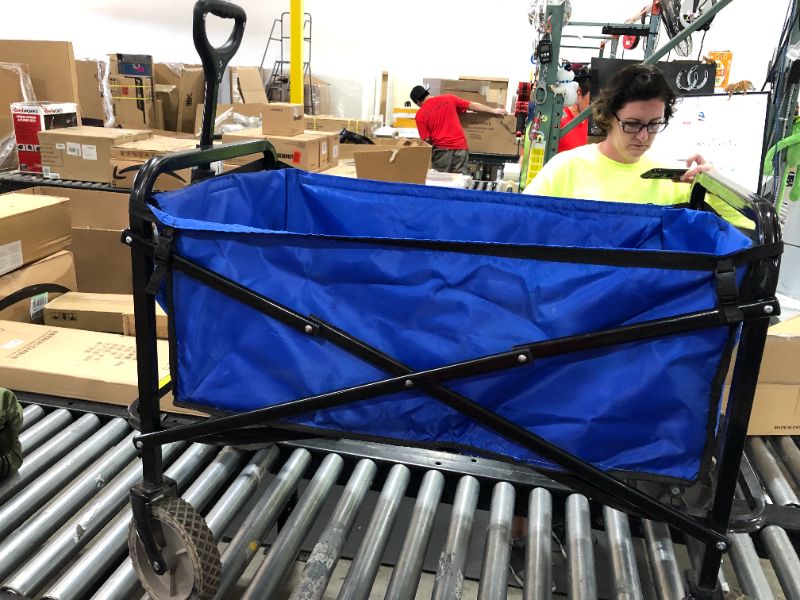 Photo 2 of  Outdoor Utility Wagon, Solid Blue

