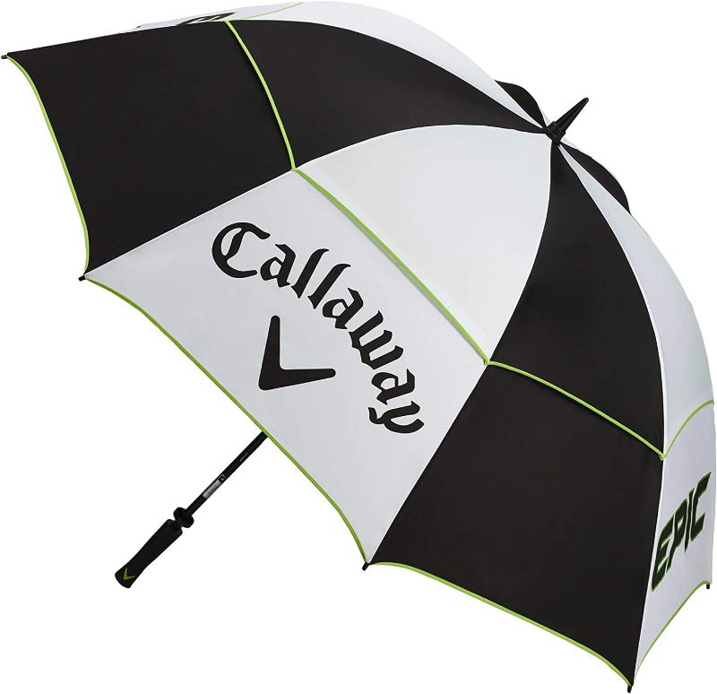 Photo 1 of Callaway Golf Double Canopy 68" Umbrella Epic Edition White/Black/Green
