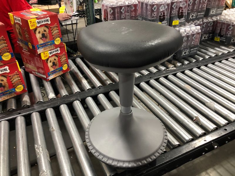 Photo 1 of Adjustable Height Active Learning Stool - Padded Office Desk Chair with Rocking, Wobble, Tilting Motion - Black
