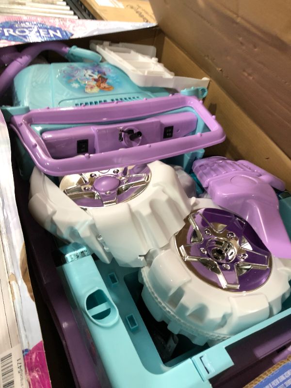 Photo 2 of Kid Trax Disney Frozen Kids 4x4 Ride on Toy, 6 Volt, Kids 3-5 Years Old, Max Weight 55 Lbs, Single Rider, Battery and Charger Included, Blue (1857308)
