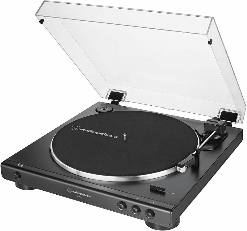 Photo 1 of Audio-Technica AT-LP60X 2-Speed Belt-Drive Automatic Stereo Turntable - Black
