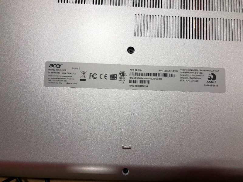 Photo 4 of 2021 Acer Aspire 5 A515-56-36UT Laptop 15.6 FHD, i3-1115G4 (8GB RAM | 500GB HDD)
