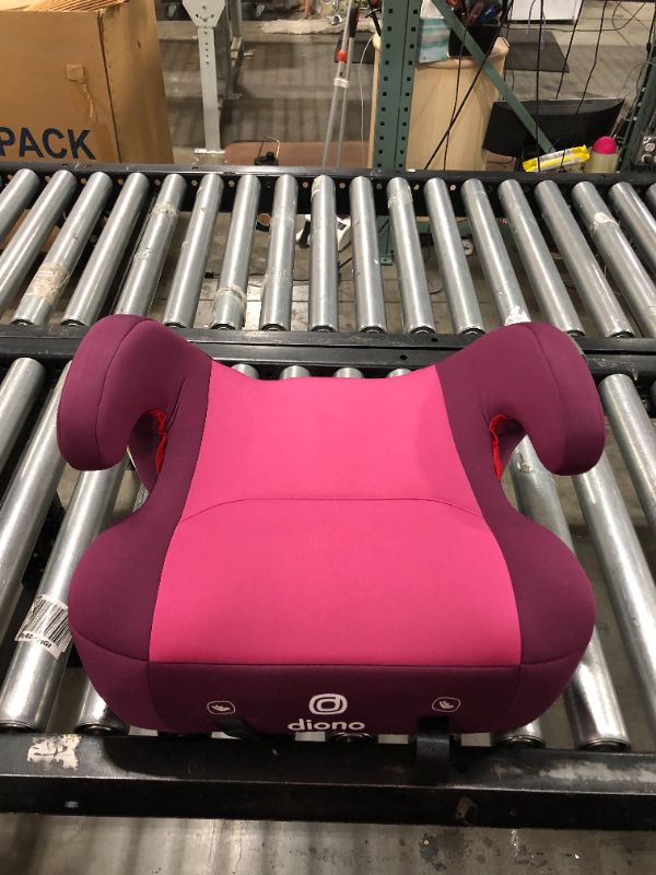 Photo 2 of Diono Solana 2 XL 2022, Dual Latch Connectors, Lightweight Backless Belt-Positioning Booster Car Seat, 8 Years 1 Booster Seat, Pink