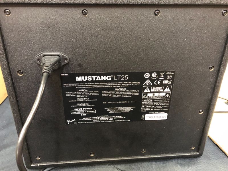 Photo 1 of Fender Mustang LT 25 1x8 25-watt Combo Amp

