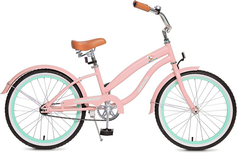 Photo 1 of ACEGER Girls Beach Cruiser Bike, 16 Inch and 20 Inch Bike for Kids 4-9 Years Old
