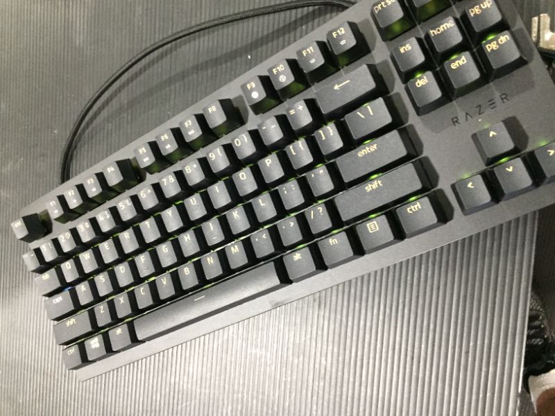 Photo 2 of Razer Huntsman V2 Tenkeyless Optical Linear Red Switch Wired Gaming Keyboard 