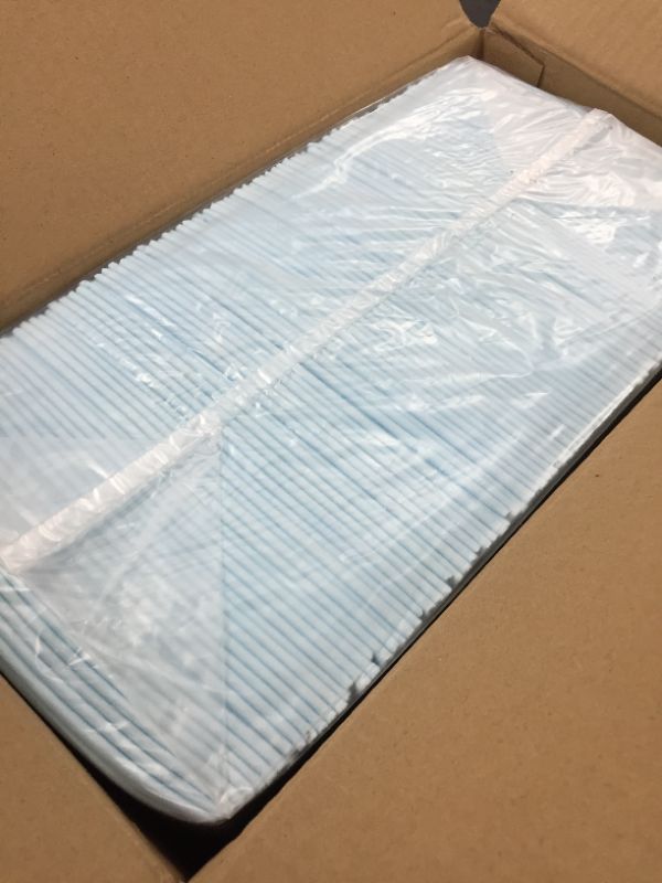 Photo 1 of Amazon Basics Dog and Puppy Pee Pads with Leak-Proof Quick-Dry Design for Potty Training, Standard Absorbency, Regular Size, 22 x 22 Inches - Pack of 100
