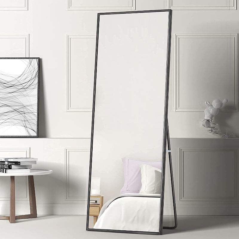 Photo 1 of Aluminum Alloy Full Body Length Mirror, Large Full Length Mirror for Bedroom, Living Room, Dressing Room?65x22inch Oversized Floor Mirror,Floor Standing Mirror
