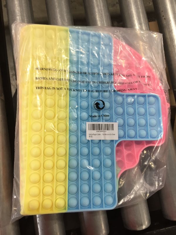 Photo 2 of Bubbles Biggest Jumbo Huge Pop Pops Poppers Sensory Toy, Super Big Extra Large XL Really Giant Mega Rainbow Popet, 1000 2000 100000 50 cm 19.6 inch Gigantic Oversized Push Macarons Ice Cream
