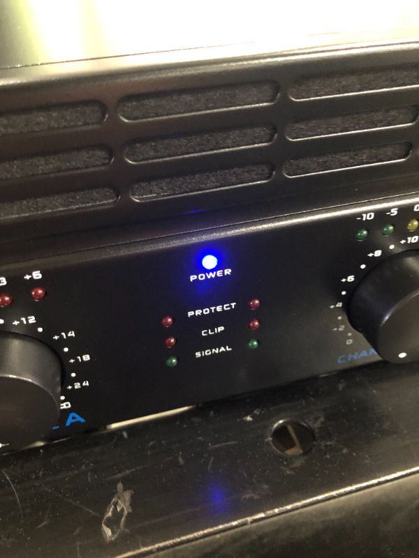 Photo 1 of Professional Audio Bluetooth Power Amplifier - 2-Channel Rack Mount Bridgeable, LED Indicators, Shockproof Binding Posts, Cooling Fans 1000 Watt - Pyle PTA1000

